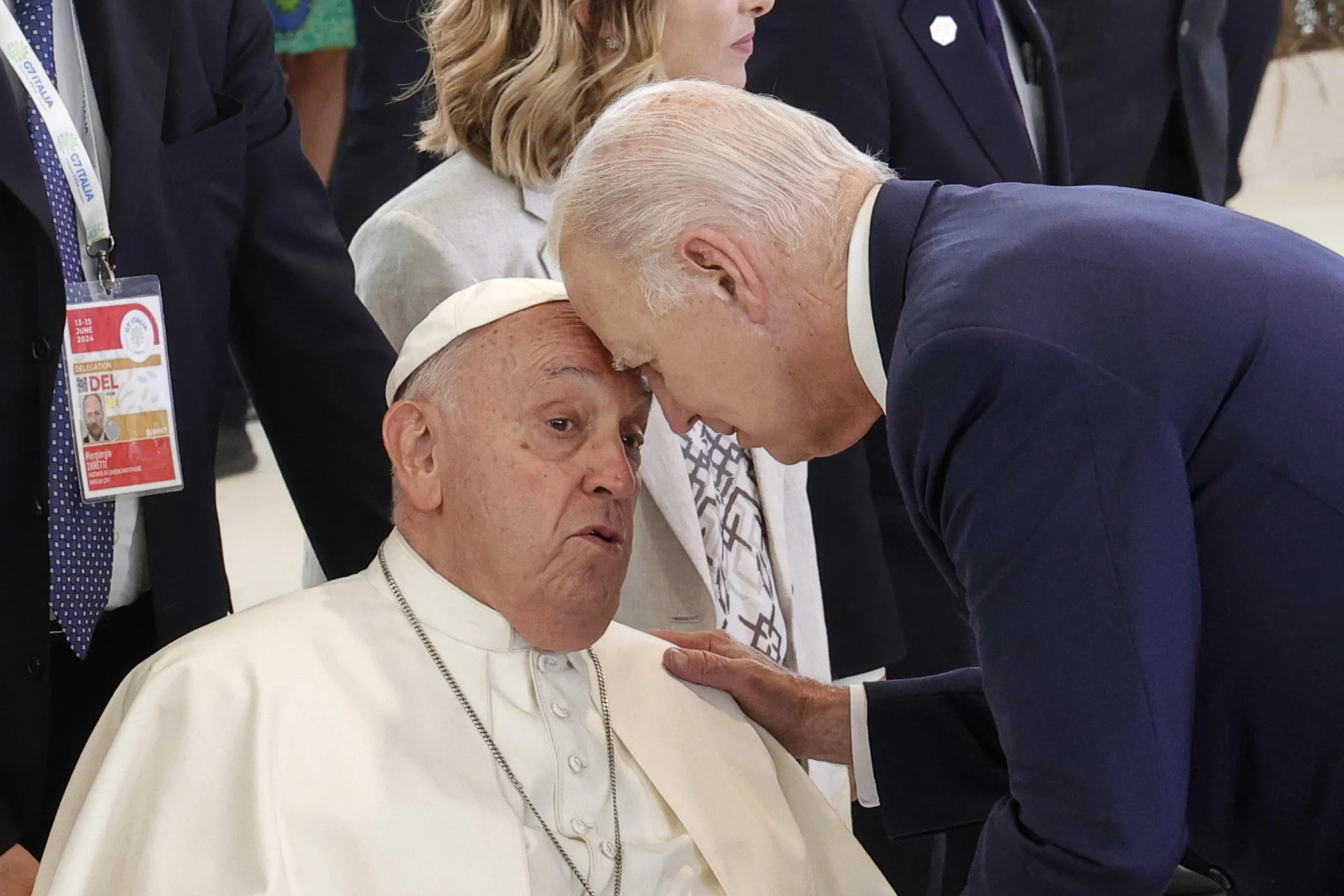 Papa y Biden en el G7