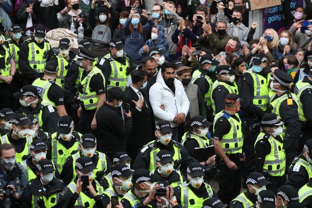 Glasgow immigration protest