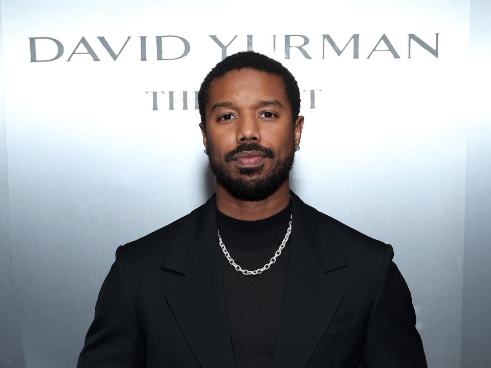 Michael B. Jordan at the David Yurman High Jewelry Event with Michael B. Jordan in January 2024.