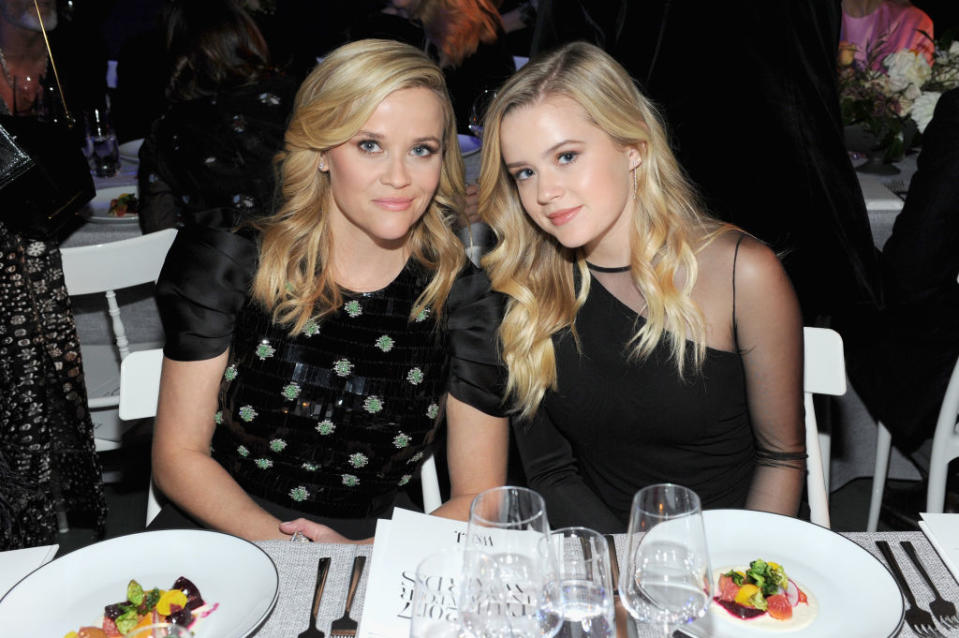 Reese Witherspoon and daughter Ava Phillippe attend a dinner this month. (Photo: Craig Barritt/Getty Images for WSJ. Magazine 2017 Innovator Awards)