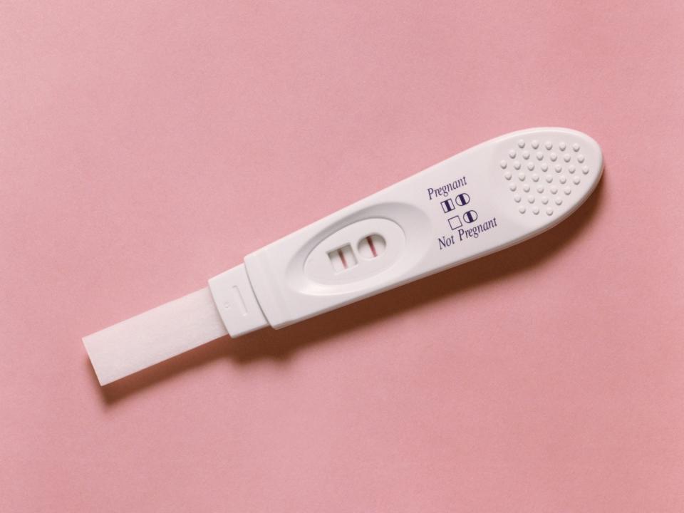 A positive pregnancy test