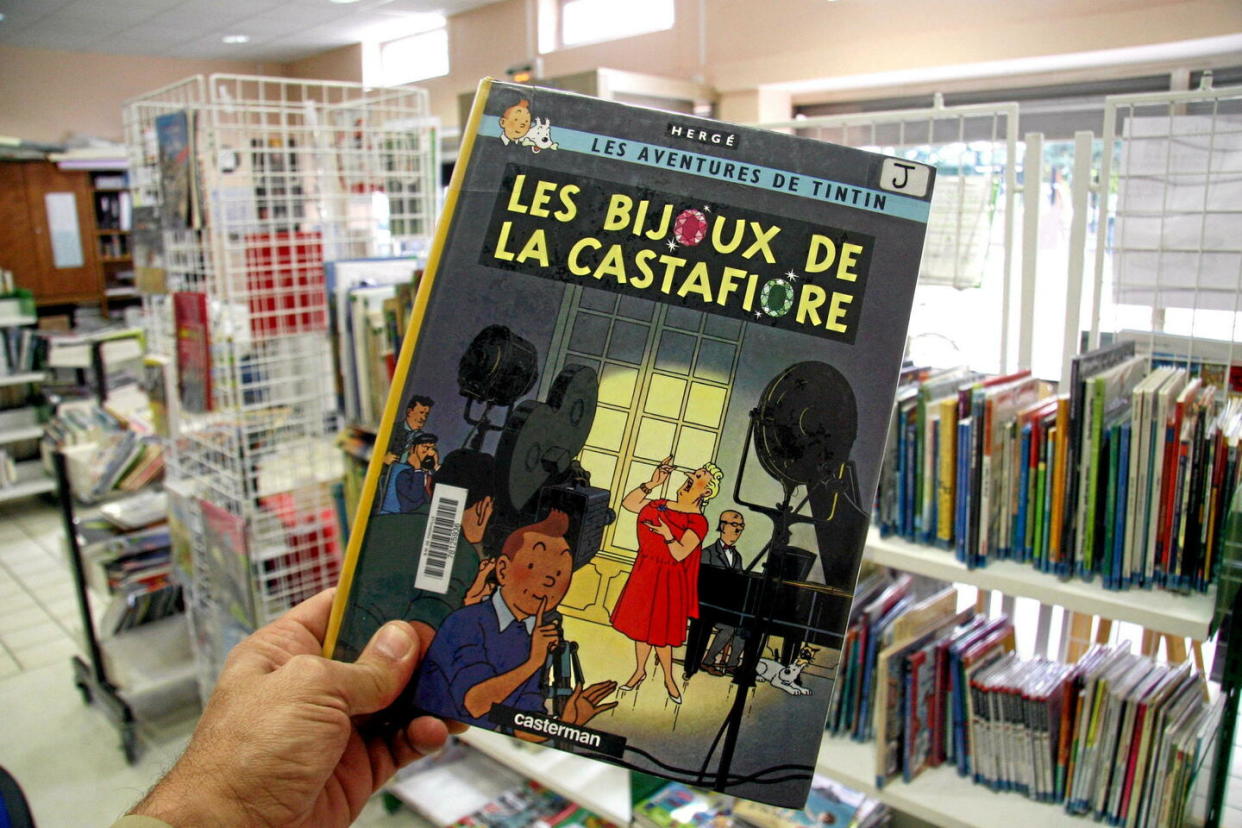 L'album de Tintin Les Bijoux de la Castafiore va reparaître en octobre avec les dessins originaux publiés dans le journal Tintin.  - Credit:PELAEZ Julio / MAXPPP / PHOTOPQR/LE REPUBLICAIN LORRAIN