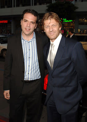 Michael Seitzman and Sean Bean at the LA premiere of Warner Bros. Pictures' North Country