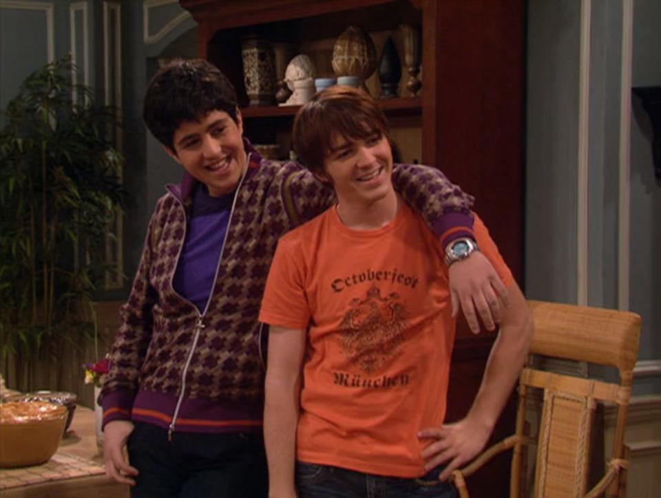 Josh Peck and Drake Bell in season four of "Drake & Josh."