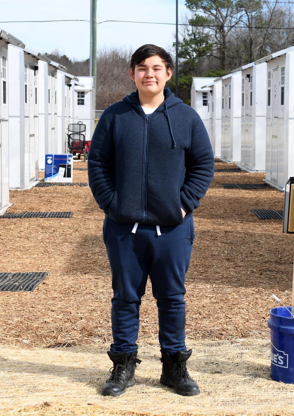 Jamie de la Cruz, 20, has struggled with chronic homelessness since aging out of foster care.