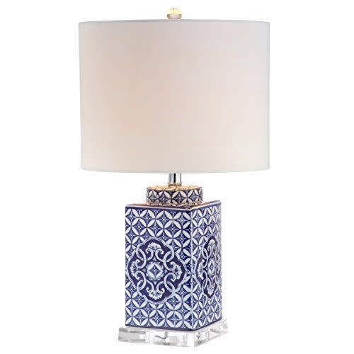 8) Choi 23" Chinoiserie LED Table Lamp