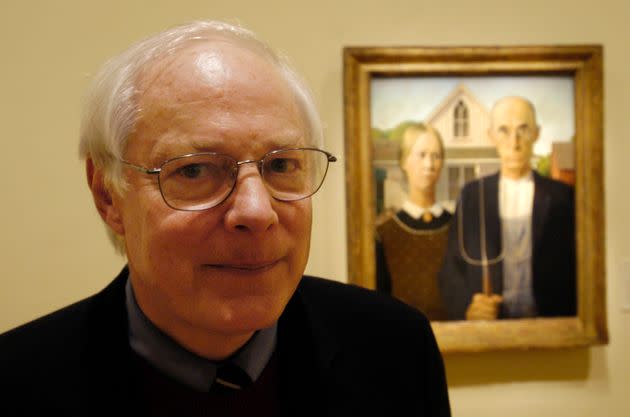 Former Rep. Jim Leach (R-Iowa) is seen in 2006 at the Renwick Gallery of the Smithsonian American Art Museum in Washington, D.C., in front of Grant Wood's 