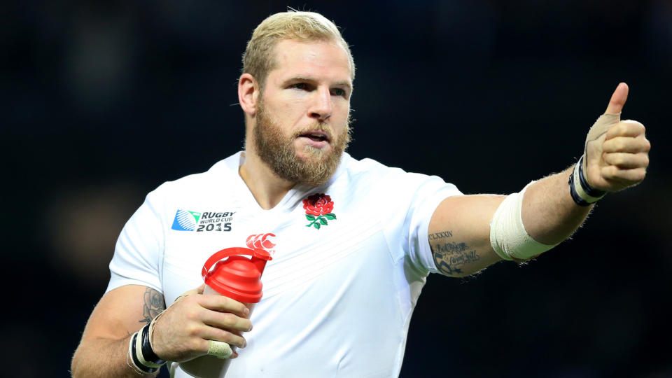 England back-row James Haskell at 2015 Rugby World Cup. Credit: Alamy