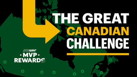 Subway® Launches the Great Canadian Challenge, Giving Sandwich Lovers One  Week to Channel Their Inner All-Star and Win Hundreds of Free Subs