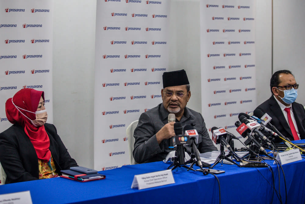 Umno supreme council member Datuk Seri Tajuddin Abdul Rahman said the resignation is merely the tip of the iceberg, with likely more to follow. — Picture by Firdaus Latif