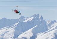 Take a ride on the world’s highest zipline in Val Thorens. At a height of 3230m, La Tyrolienne reaches speeds of up to 100km per hour and delivers quite a few thrills along the way.