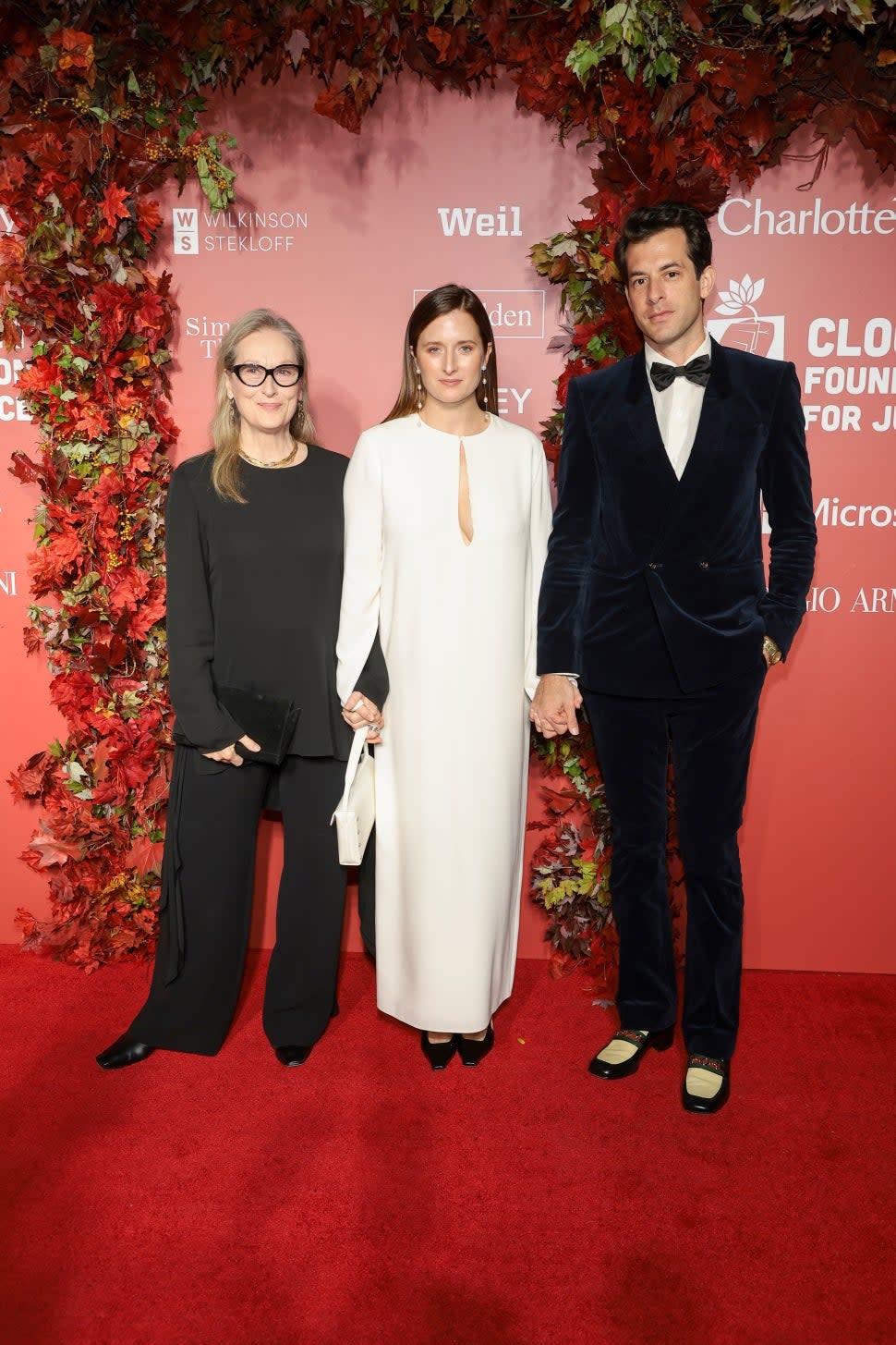 Meryl Streep, Grace Gummer and Mark Ronson 