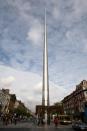 Dublin Spire rises about O'Connell Street.