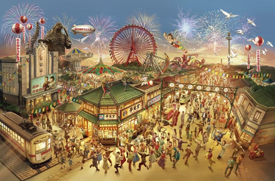 Seibuen will feature a large-scale replica of the shopping street from Japan’s Showa era (1926-1989). (Photo: TM & (c) TOHO CO., LTD.)