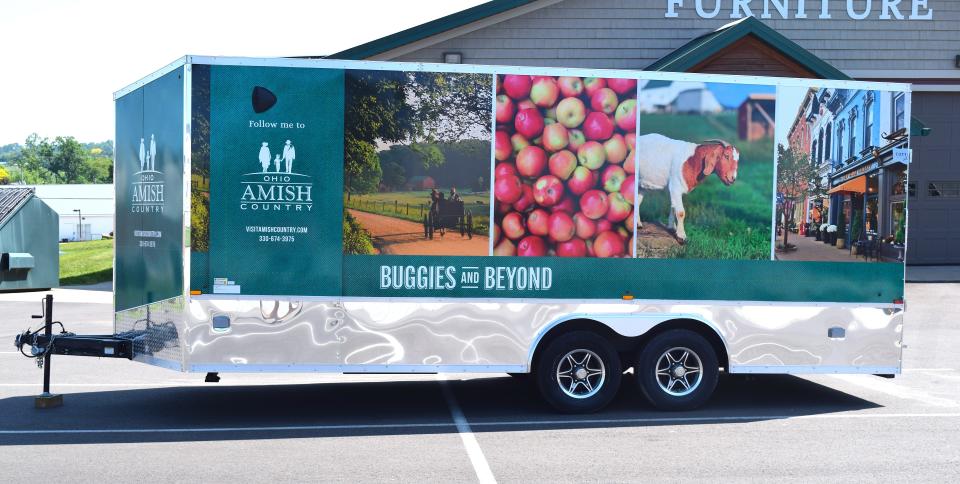 The Holmes County Chamber of Commerce an d Tourism Bureau has a new trailer it takes to various events to help spread the message about Holmes County.