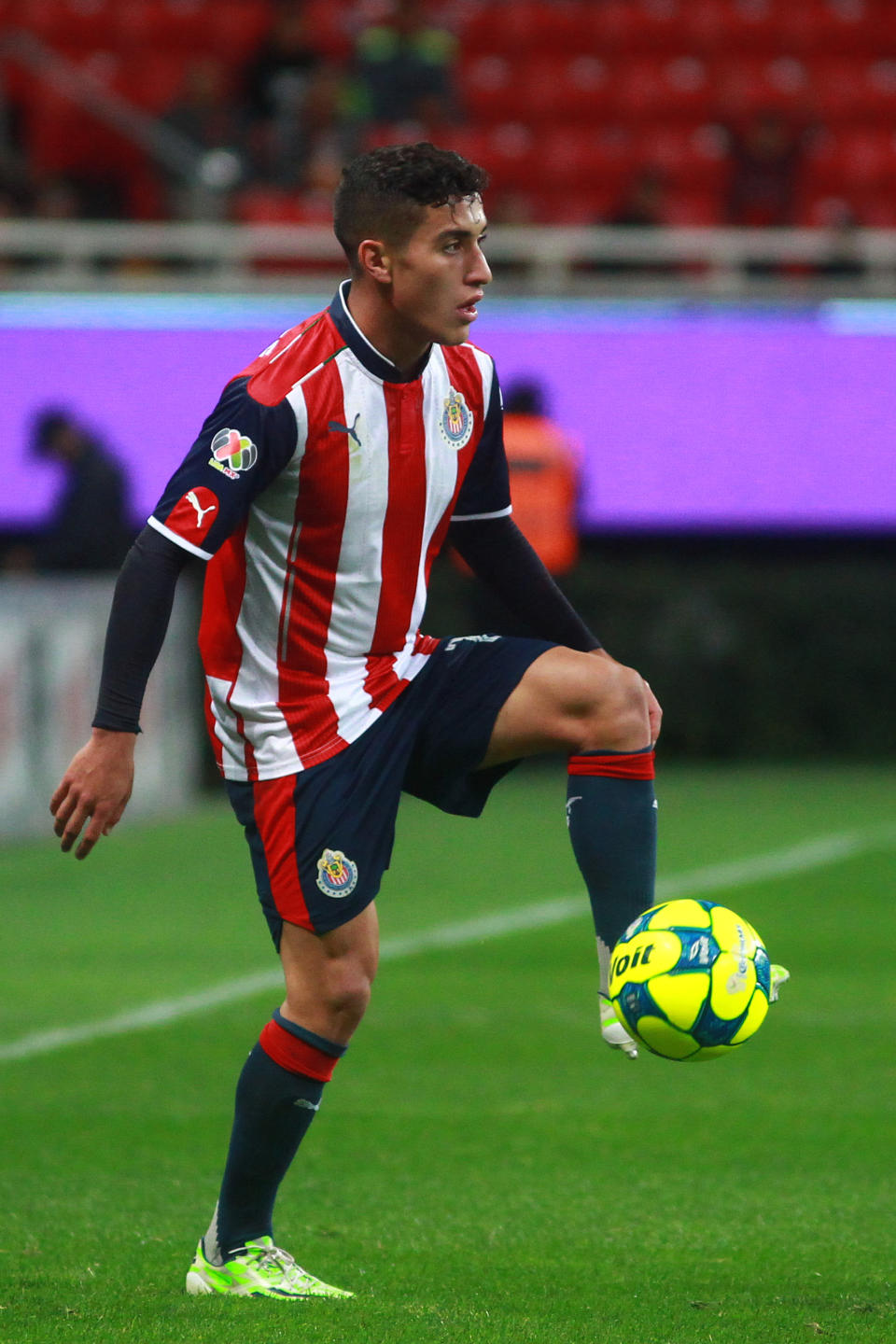 Alejandro Zendejas durante el juego de la jornada 4 del torneo Clausura 2017 de la Copa Corona MX en el estadio Chivas el 15 de febrero de 2016 en Guadalajara, México. / Foto: Jam Media