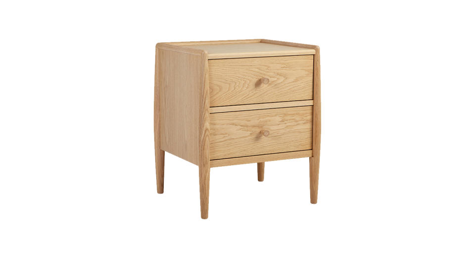 ercol for John Lewis Shalstone 2 Drawer Bedside Table