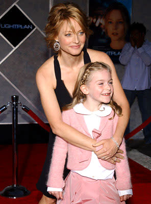 Jodie Foster and Marlene Lawston at the LA premiere of Touchstone's Flightplan