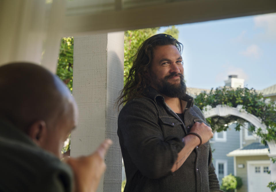 This image provided by T-Mobile shows the T-Mobile 2024 Super Bowl NFL football spot. (T-Mobile via AP)