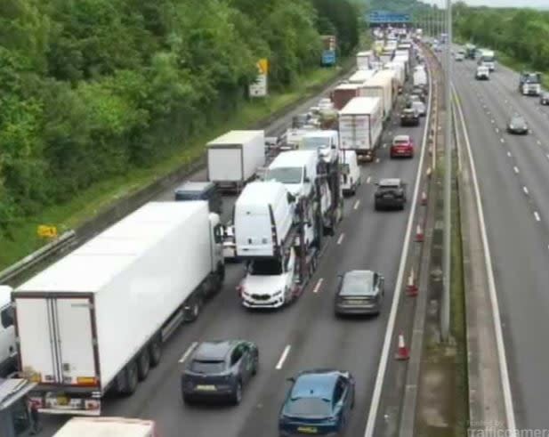 The M25 section in Surrey (Traffic Cameras)