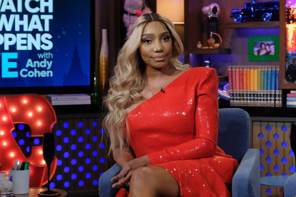 WATCH WHAT HAPPENS LIVE WITH ANDY COHEN -- Episode 17039 -- Pictured: Nene Leakes -- (Photo by: Charles Sykes/Bravo/NBCU Photo Bank via Getty Images)
