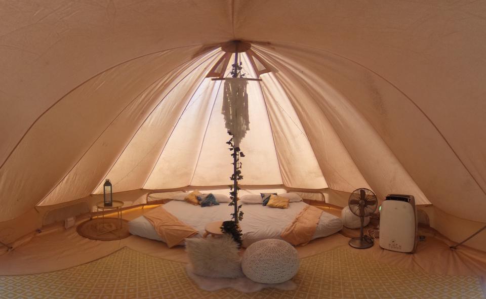 Inside the tent. (PHOTO: NHB)                                                               