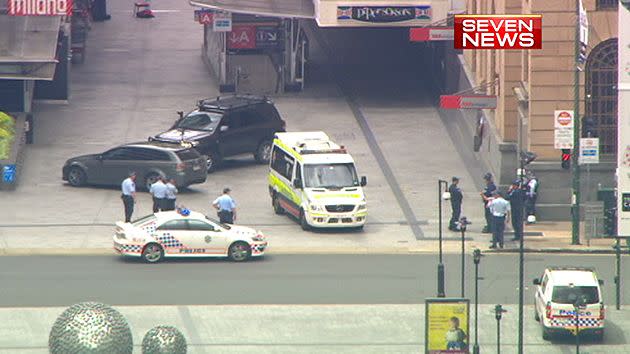 Police cordoned off the mall to protect the public from the gunman.