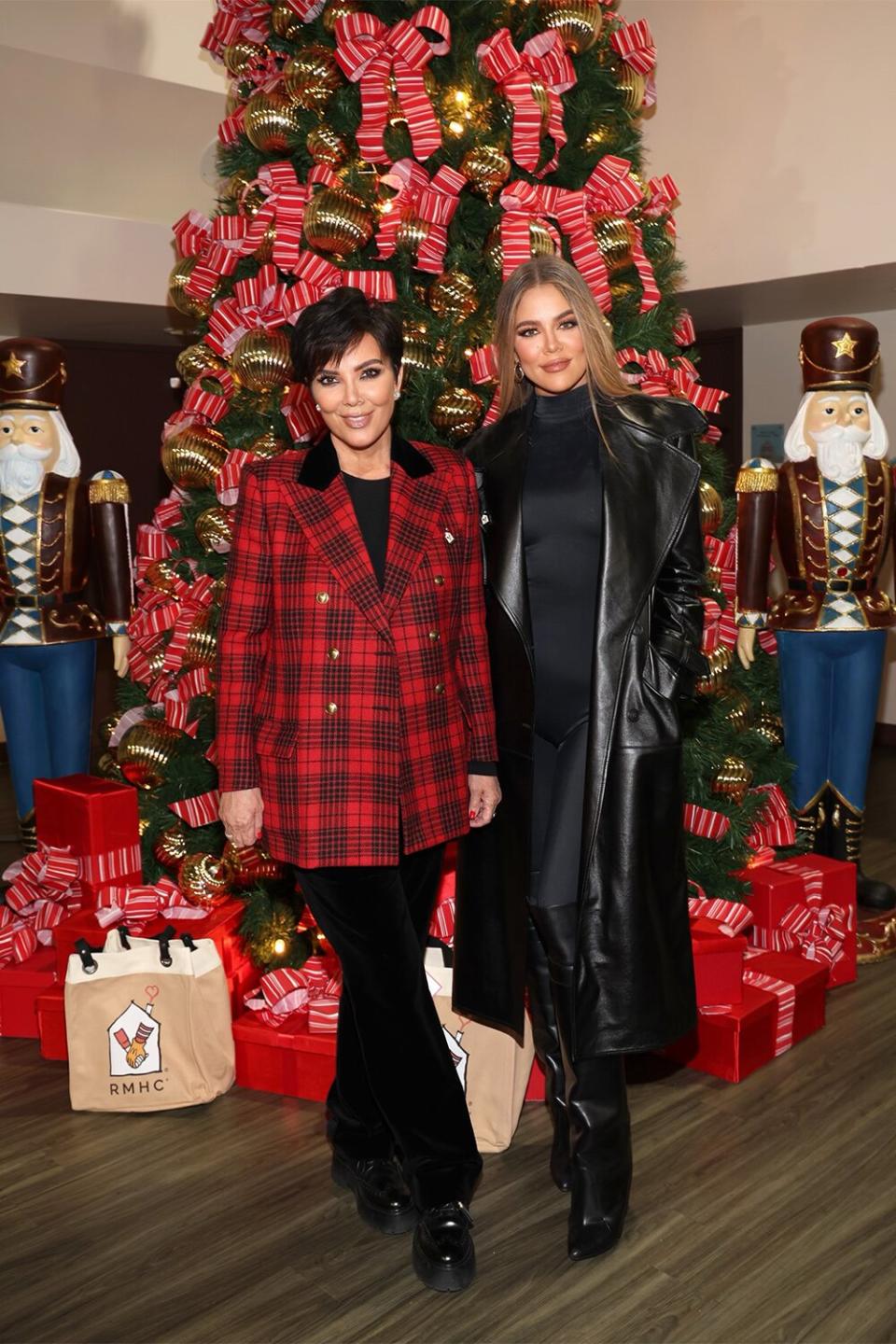 LOS ANGELES, CALIFORNIA - NOVEMBER 29: Kris Jenner and Khloé Kardashian kick off the Holidays by supporting Ronald McDonald House Charities on Giving Tuesday on November 29, 2022 in Los Angeles, California. (Photo by Jerritt Clark/WireImage for Ronald McDonald House Charities)