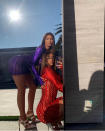 <p>The BFFs wore identical metallic fishnet minis (Kylie in violet; Stassie in crimson) by L.A.-based <a href="https://www.tlzlf.com/new-collection/red-metallic-fishnet-mini-dress" rel="nofollow noopener" target="_blank" data-ylk="slk:designer TLZ L'Femme;elm:context_link;itc:0;sec:content-canvas" class="link ">designer TLZ L'Femme</a>. The sexy, see-through designs are so exclusive, only 20 will be made in each shade, <a href="https://www.instagram.com/p/CDITqGFHw7I/" rel="nofollow noopener" target="_blank" data-ylk="slk:the label says;elm:context_link;itc:0;sec:content-canvas" class="link ">the label says</a>. </p>
