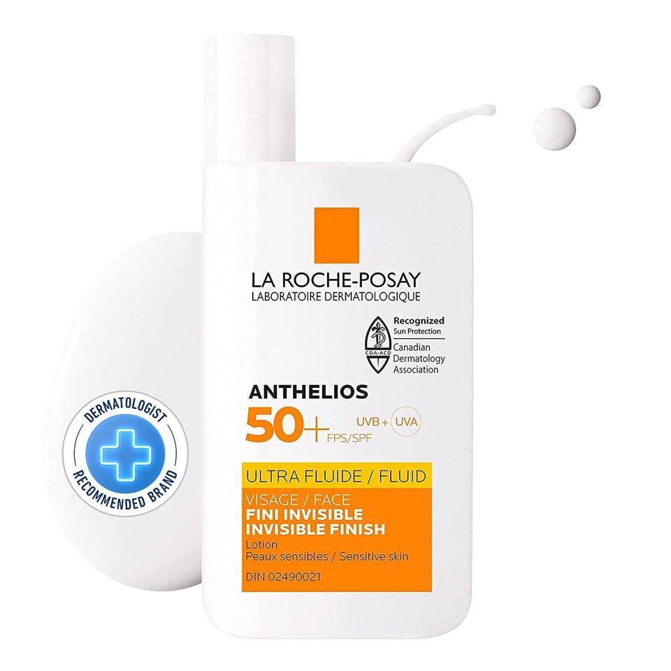 La Roche-Posay Anthelios Ultra-Fluid Face Sunscreen SPF 50. Image via Amazon.