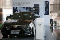 A Cadillac CT6 model is displayed at its dealership in Beijing, China, March 14, 2016. REUTERS/Kim Kyung-Hoon