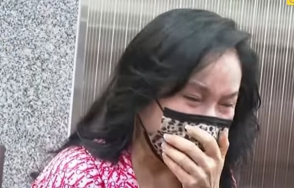 李亞萍為了女兒的病情數次掉淚。（圖／東森新聞）