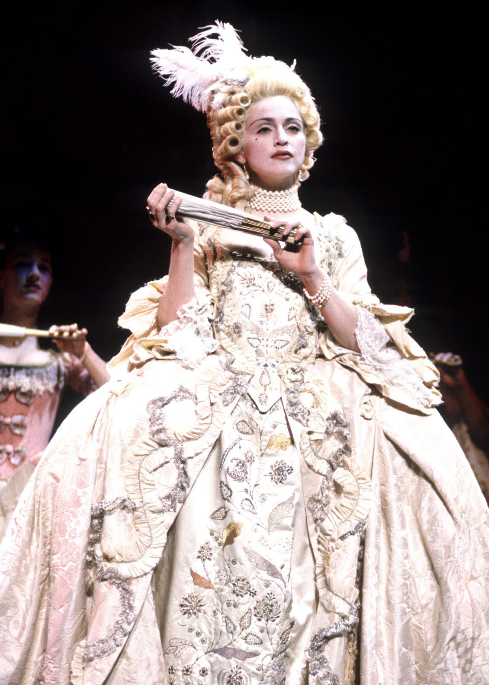 For her performance of &ldquo;Vogue&rdquo; at the MTV Video Music Awards, the Queen of Pop channeled original material girl Marie Antoinette.