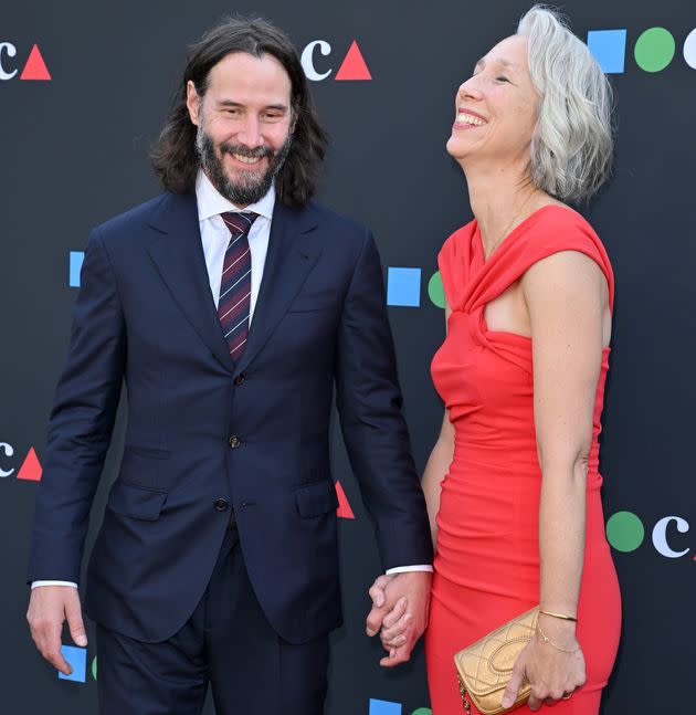 Keanu Reeves and Alexandra Grant in 2022.