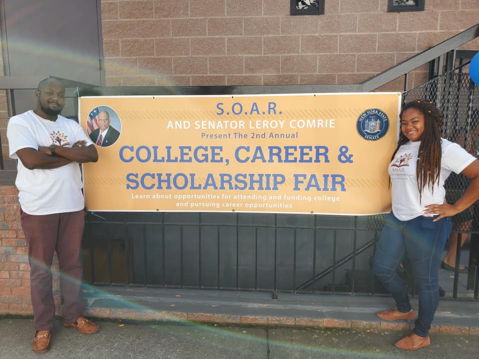 Luc El-Art and Rebekah Severe at the Inaugural SOAR College, Career and Scholarship Fair.