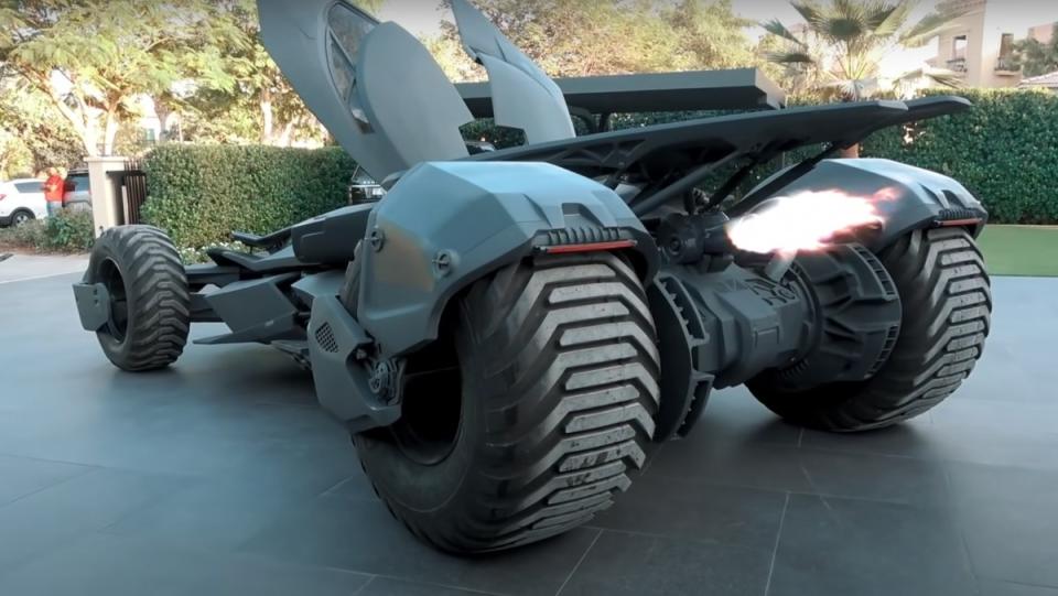 Batman's Real-life Batmobile can shoot flames