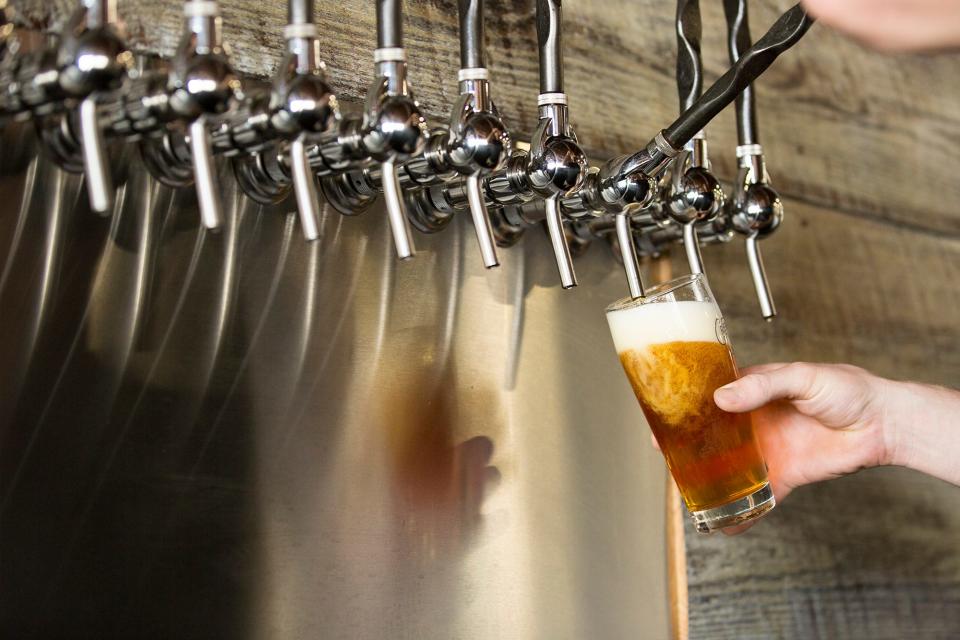 This promotional image from Creature Comforts shows a glass of beer being filled at the company's taproom in downtown Athens, Ga. Creature Comforts will celebrate their 10th anniversary on Saturday, Apr. 6, 2024.
