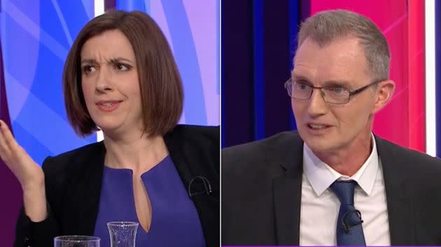 Bridget Phillipson and David TC Davies on BBC Question Time.