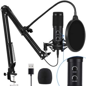 Bonke USB Condenser Podcast Microphone - Credit: Amazon