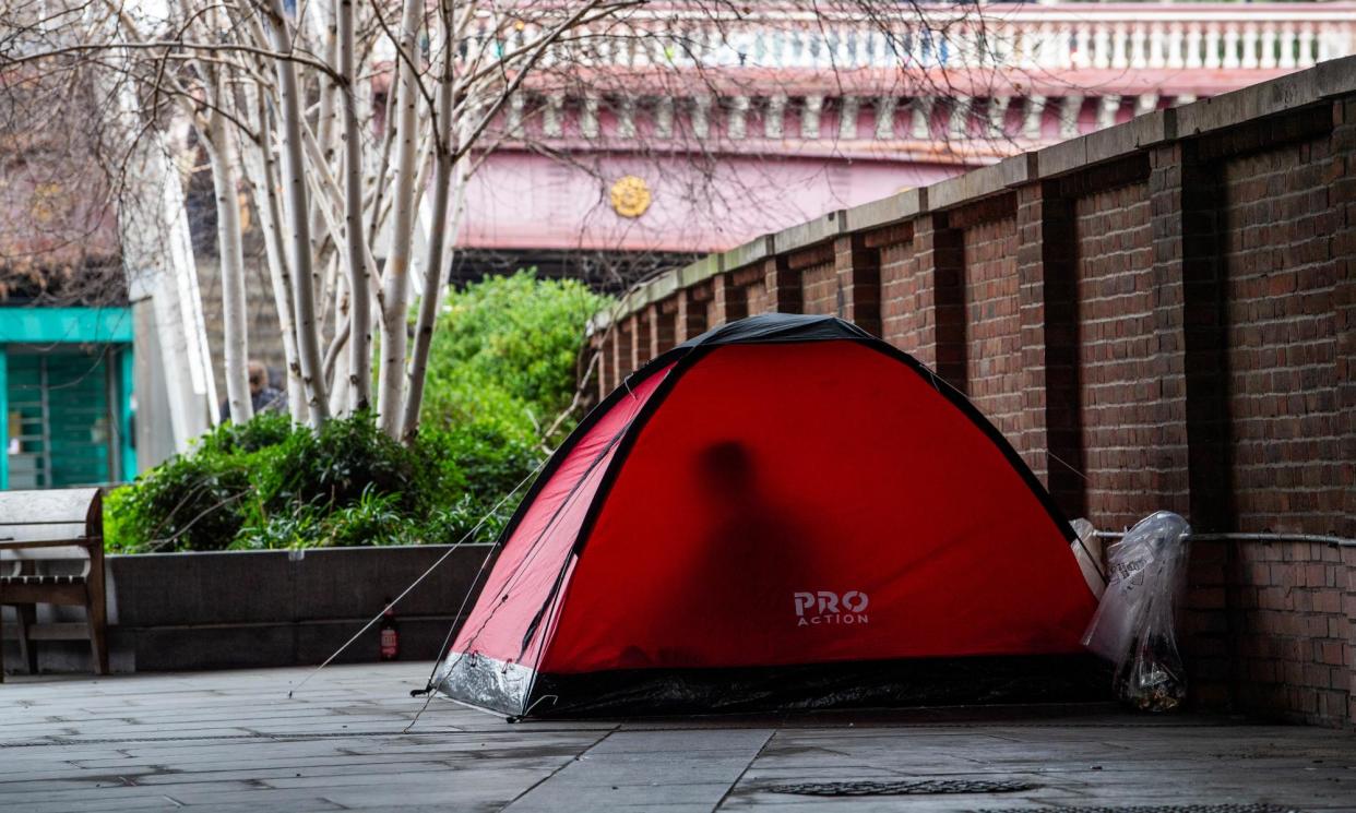 <span>Rough sleeping has increased year on year in every area of England, figures show.</span><span>Photograph: Jill Mead/The Guardian</span>