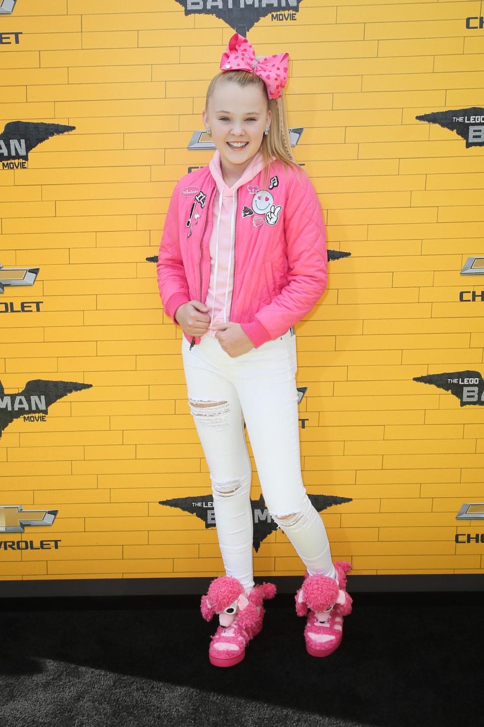 JoJo Siwa at "The LEGO Batman Movie" premiere on February 4, 2017.