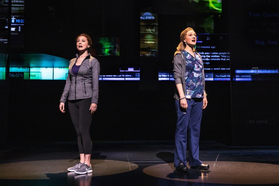 From left, Claire Rankin plays Cynthia Murphy and Jessica E. Sherman as Heidi Hansen in the North American touring company of the Tony-winning musical 
"Dear Evan Hansen."