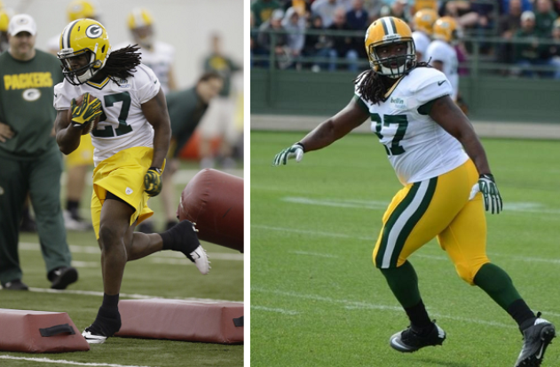 How does Eddie Lacy look now? 