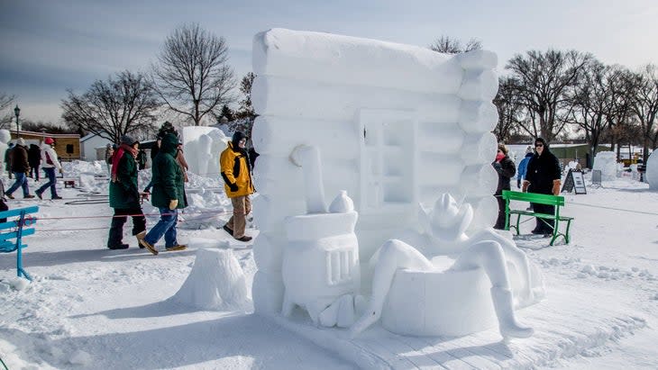 snow sculptures