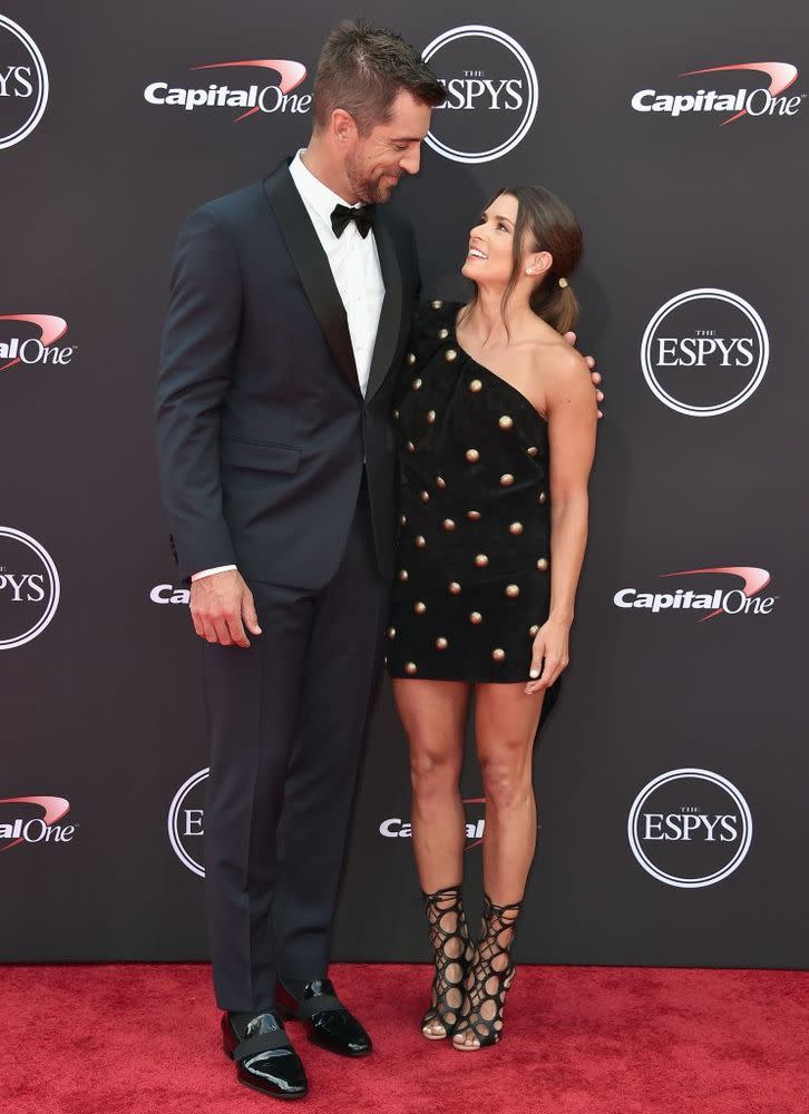 Aaron Rodgers and Danica Patrick