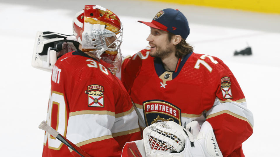 Goaltending is just one of the things plaguing the Panthers this season. (Getty)