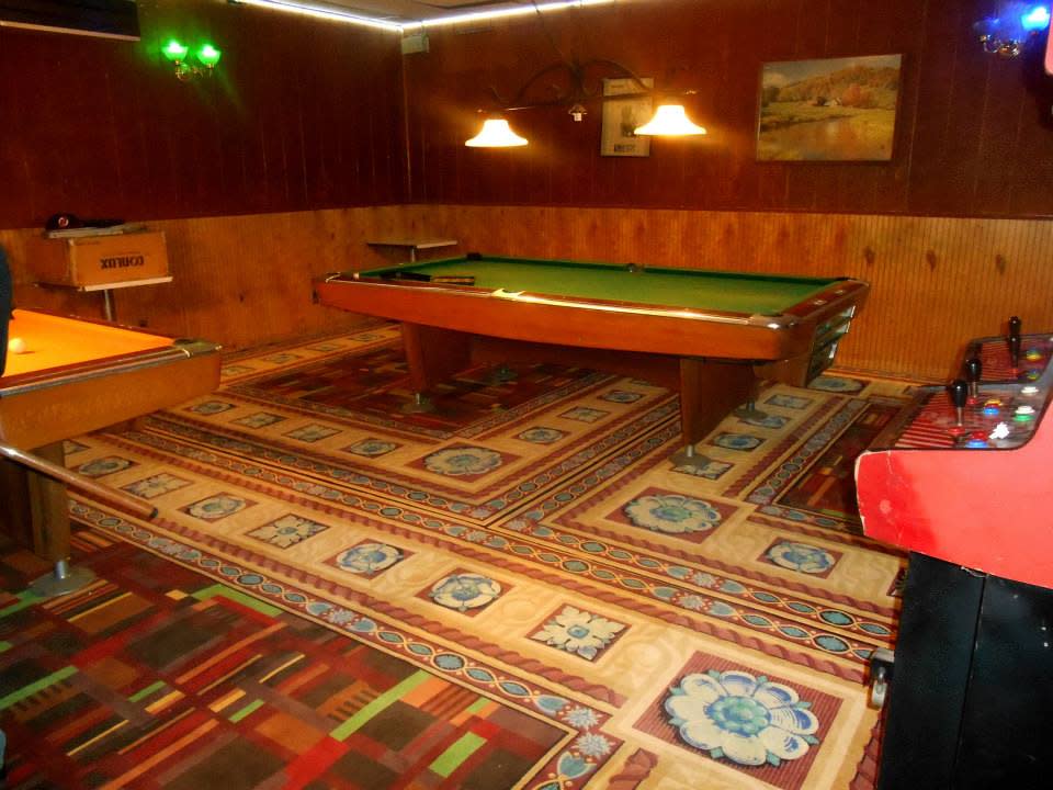 The Break Arcade has three regulation Gold Crown III Brunswick billiards tables.