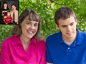 autistic boy with family