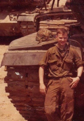 Brian Gillespie while deployed in the Philippines with the Marines in 1984.