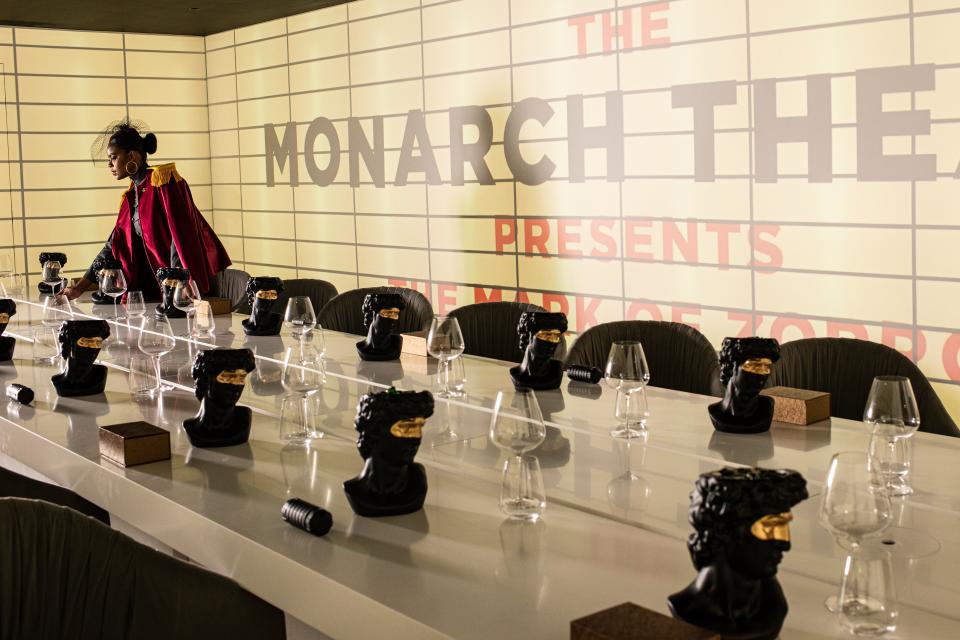 Immersive: the Monarch dining room takes its name from the theatre Bruce Wayne’s parents were murdered outside (Daniel Hambury/Stella Pictures Ltd)